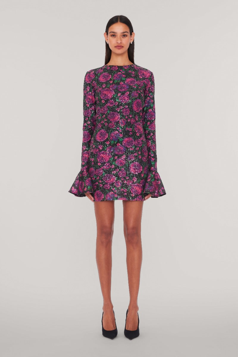 Sequins Open Back Dress
