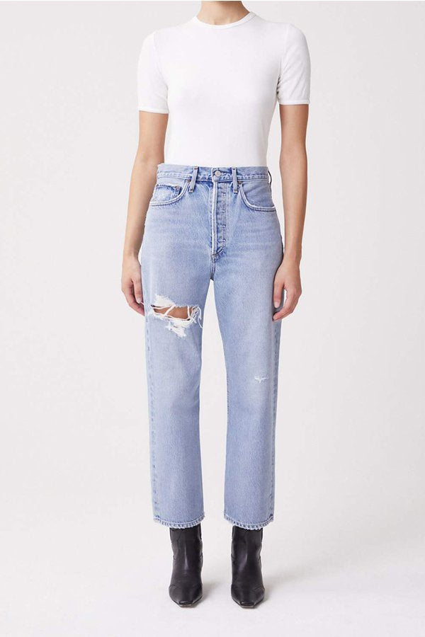 90's Crop Mid Rise Loose Fit, Echo