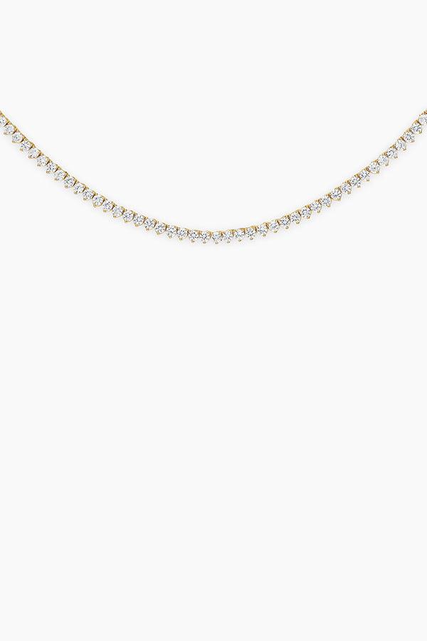 Crystal Tennis Necklace, 18"