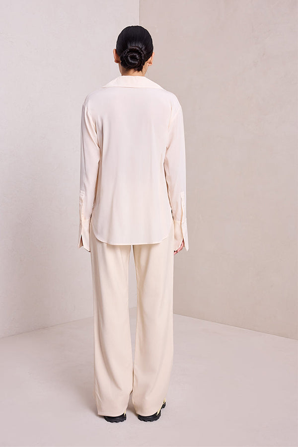Kinsley Silk Top, Cream