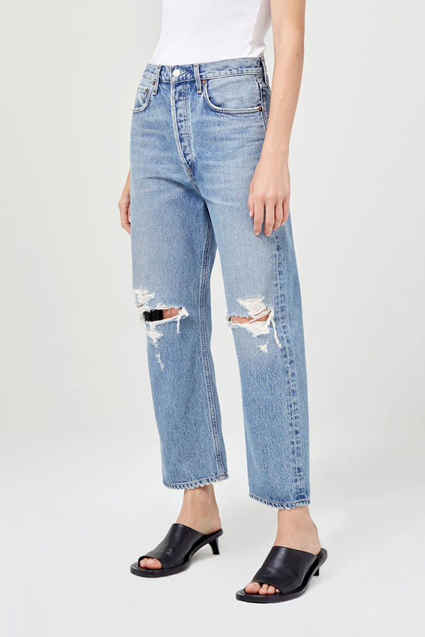 90's Crop Mid Rise Loose, Suspend