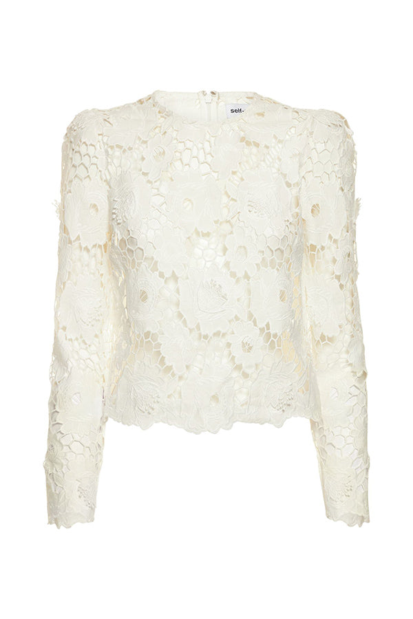 3D Cotton Lace Top