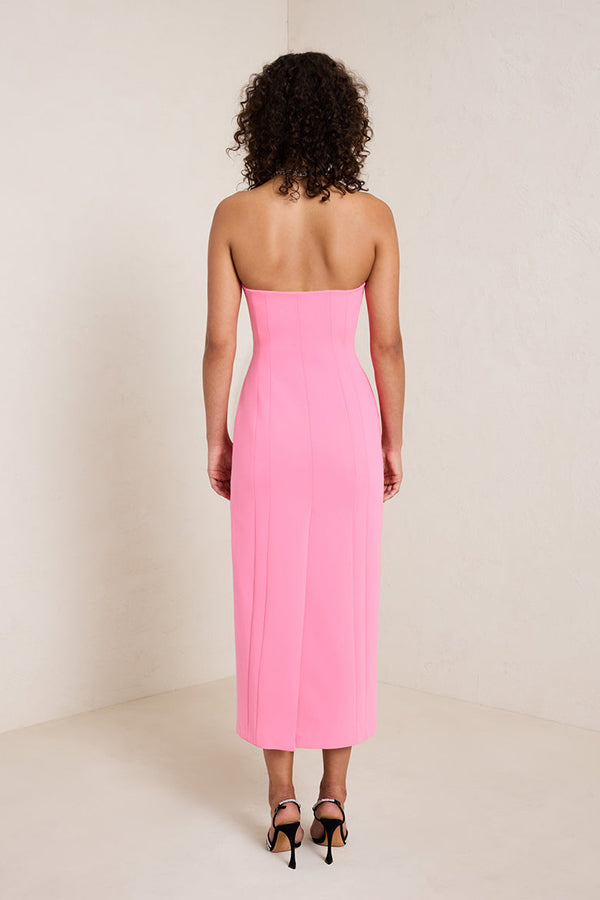 Elizabeth Strapless Midi Dress