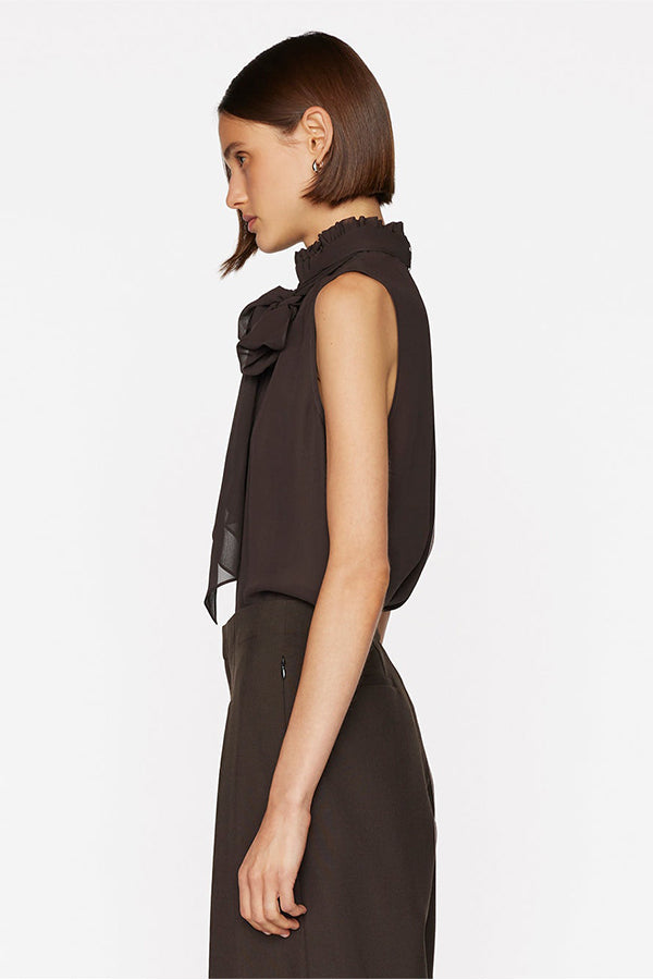 S/L Bow Blouse, Americano