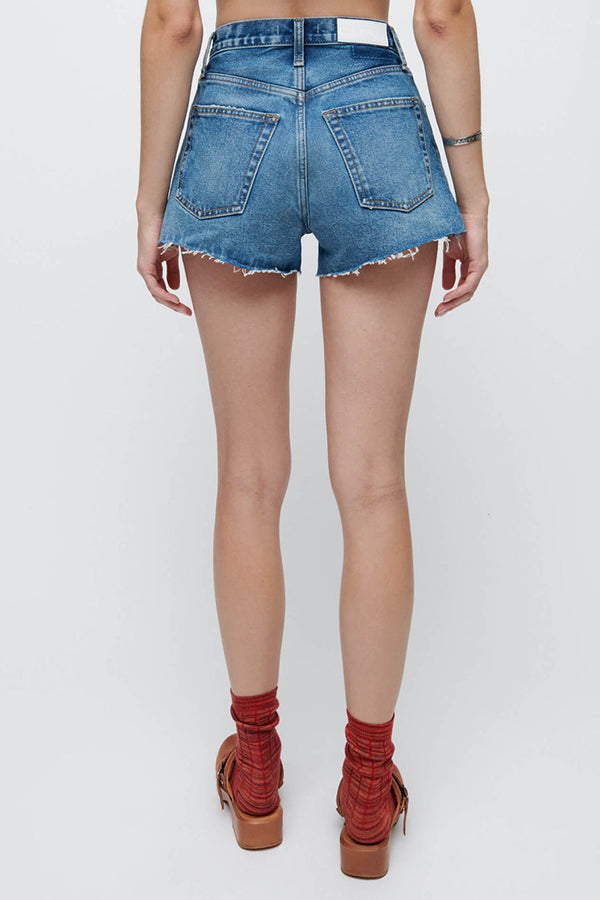 70's High Rise Short, Arroyo Blue