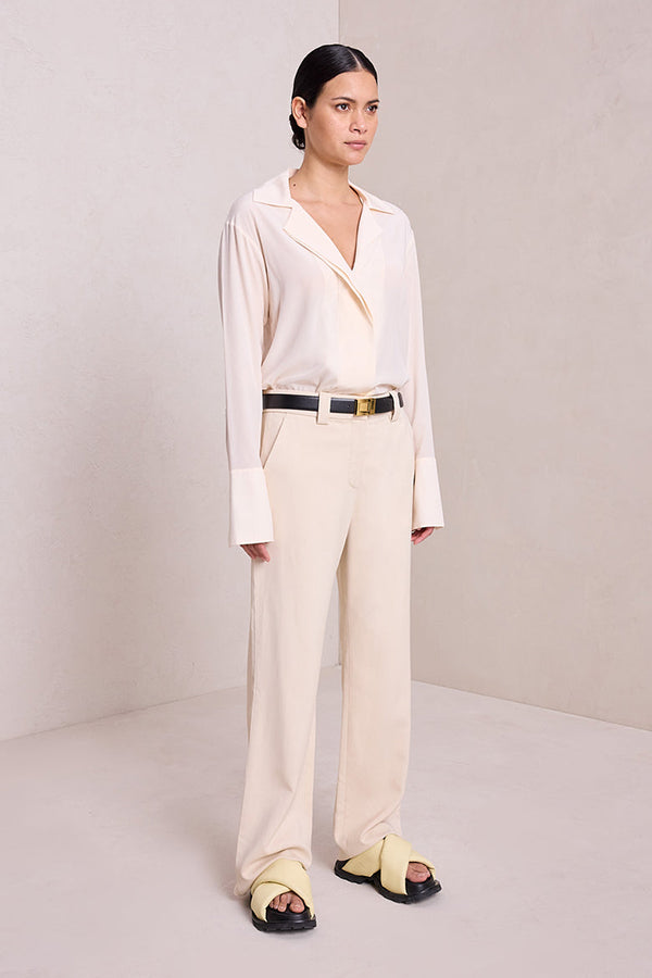 Kinsley Silk Top, Cream