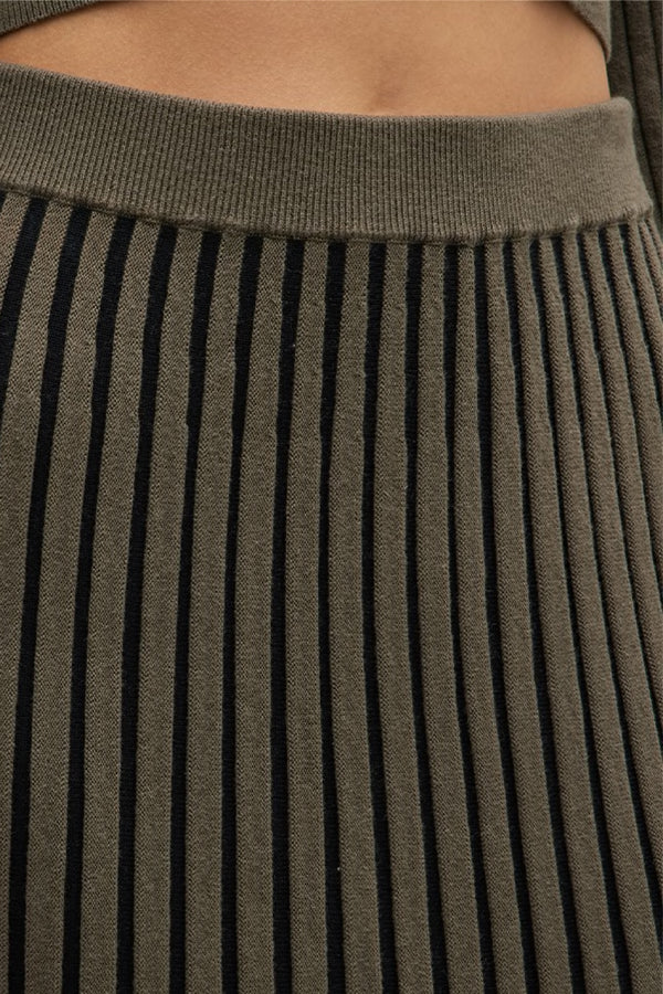 Plaited Cashmere-Blend Pencil Skirt
