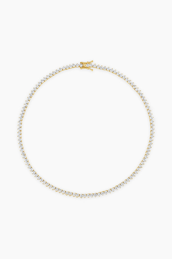 Crystal Tennis Necklace, 18"