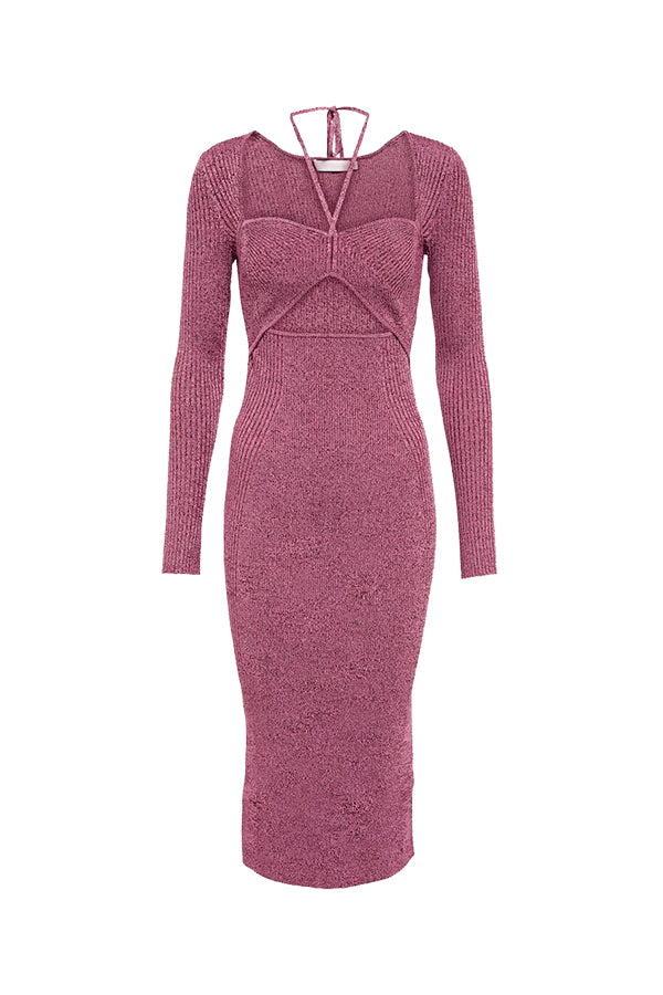 Danika Sweetheart Halter Midi Dress