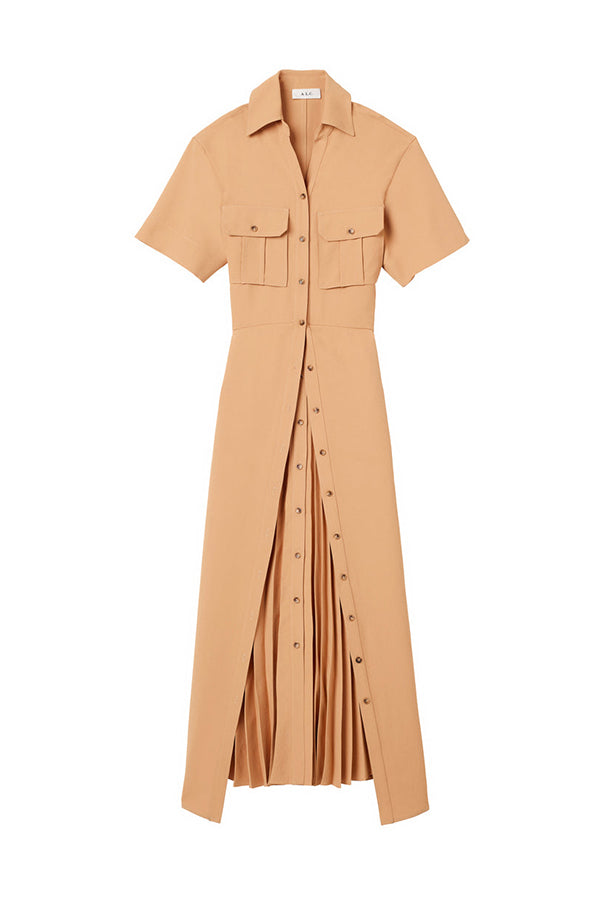 Florence Pleated Midi Dress