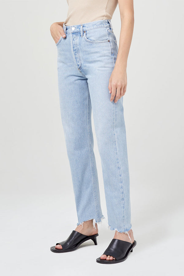 90's Pinch Waist High Rise Straight, Imitate