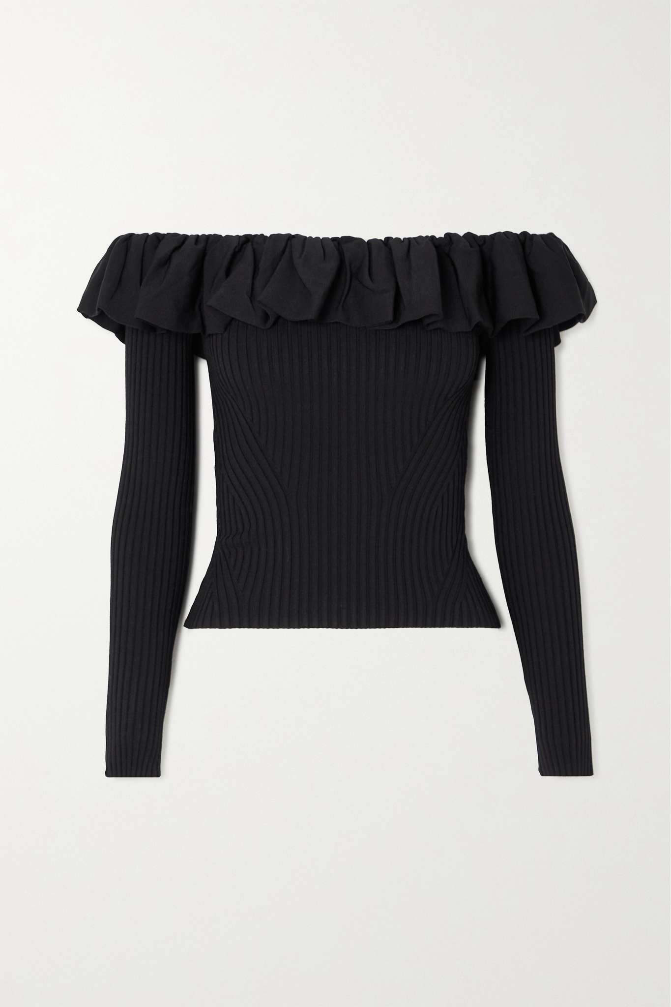Isabelle Ruched Off The Shoulder Knit Top