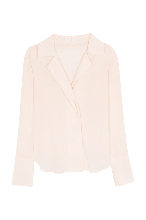 Kinsley Silk Top, Cream