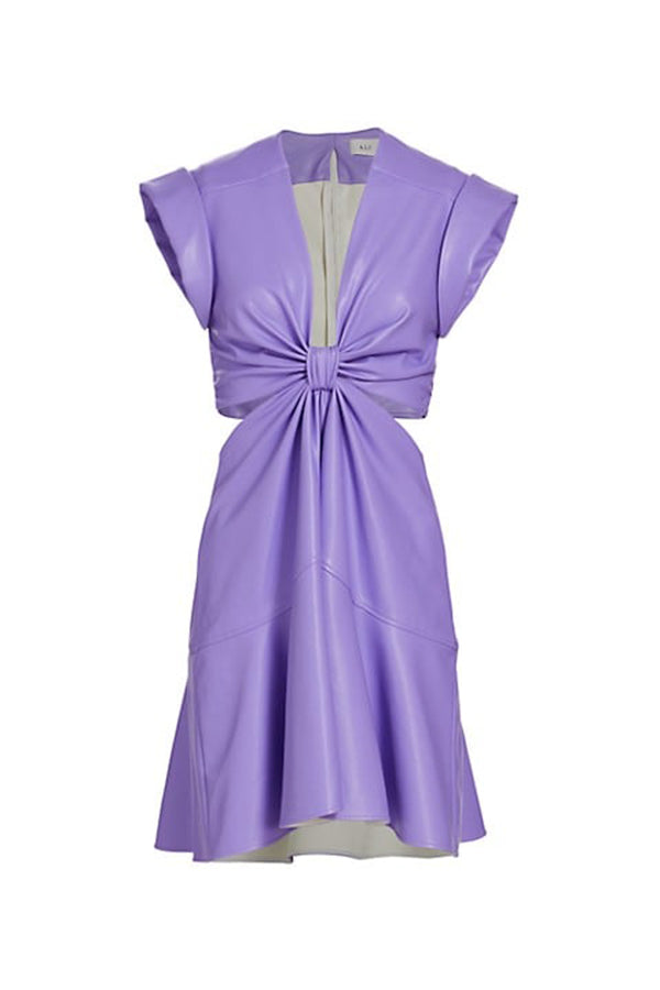 Lexi Vegan Leather Dress, Bellflower
