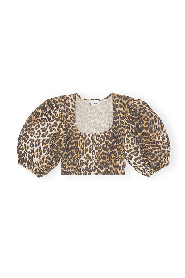 Printed Cotton Zip Blouse