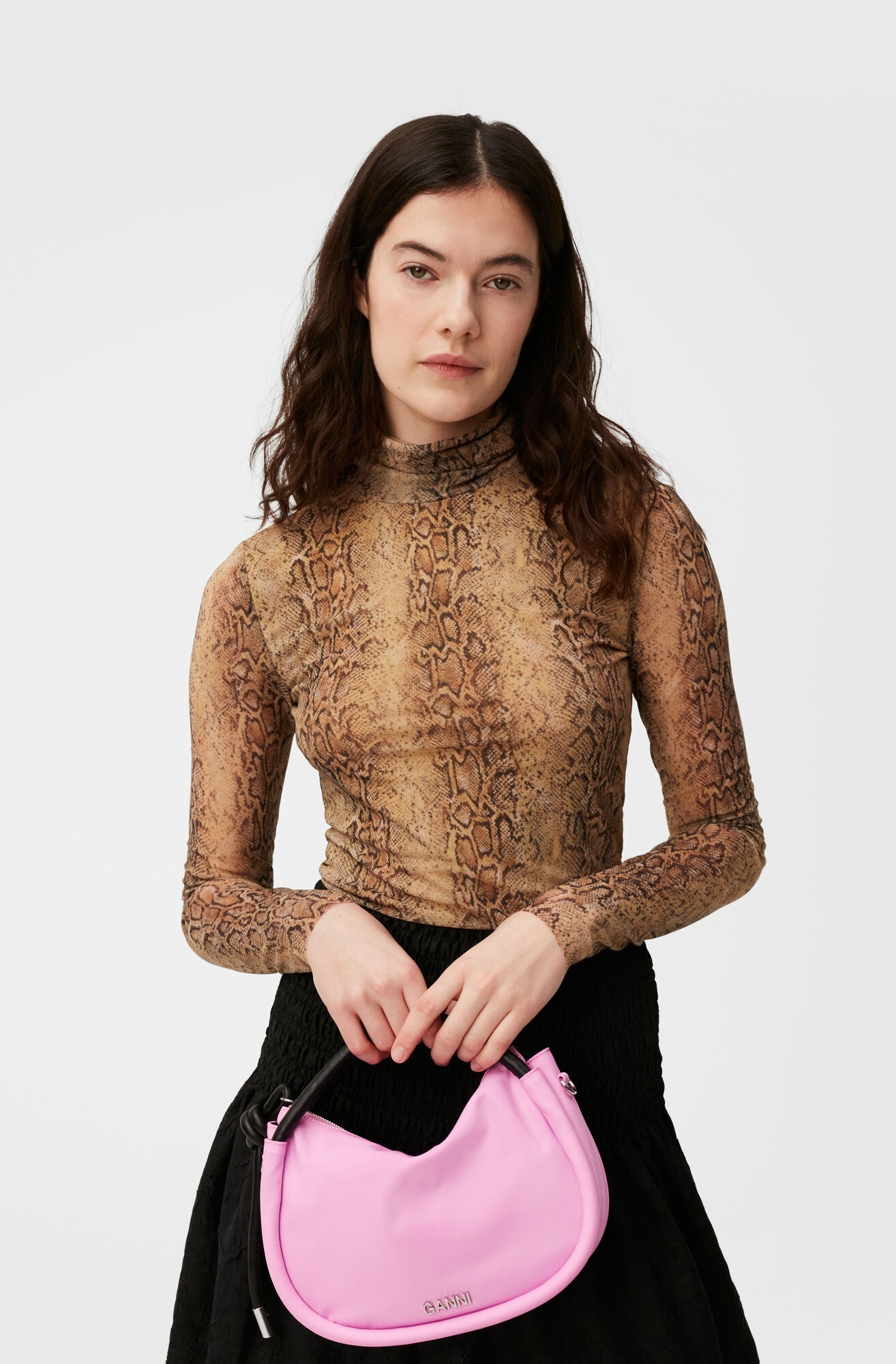Mesh Turtleneck, Snake
