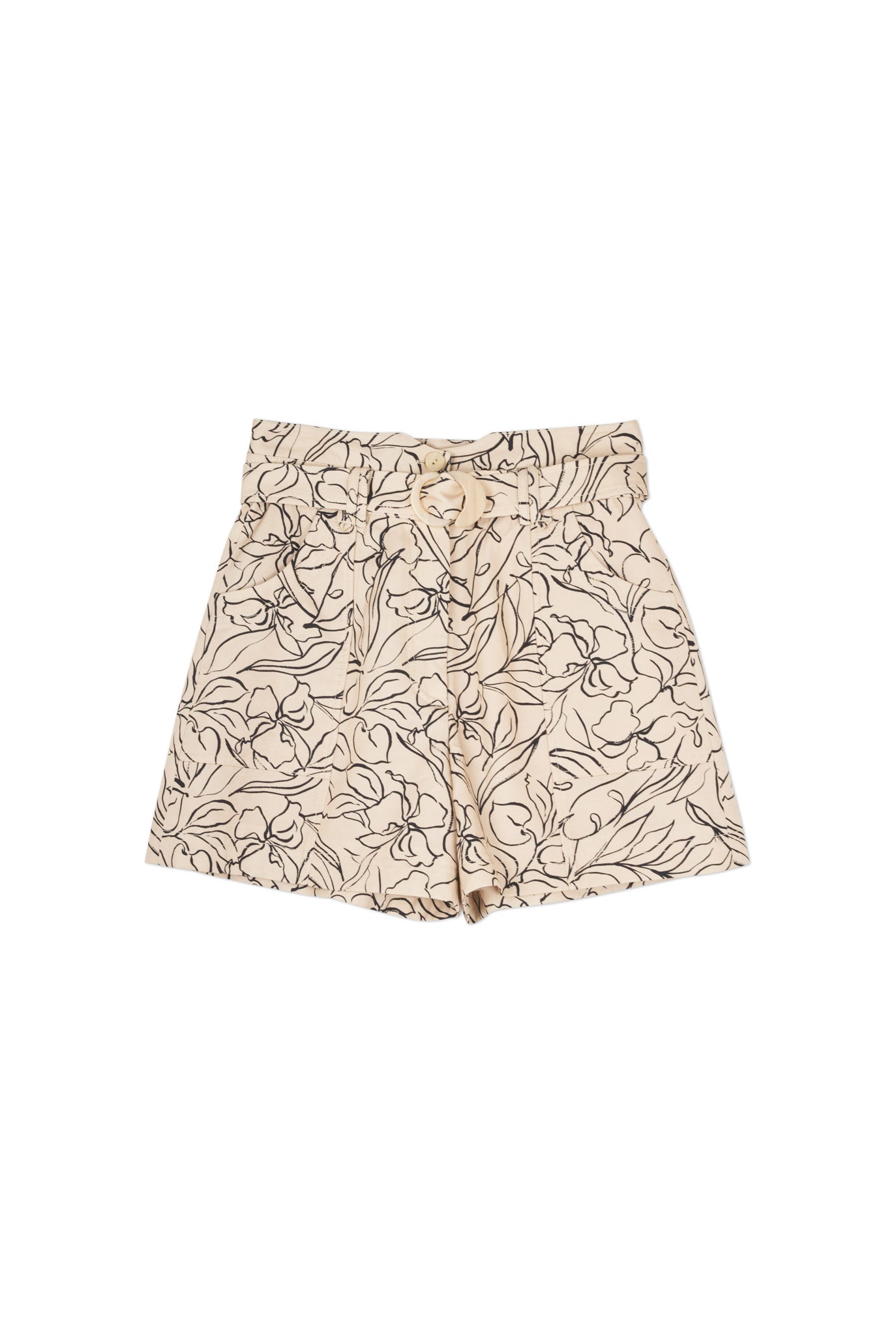 Winn Printed Linen Shorts