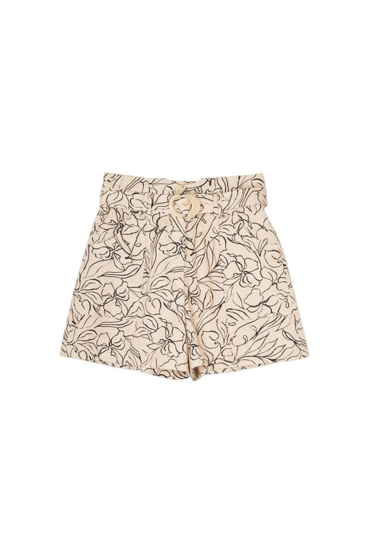 Winn Printed Linen Shorts