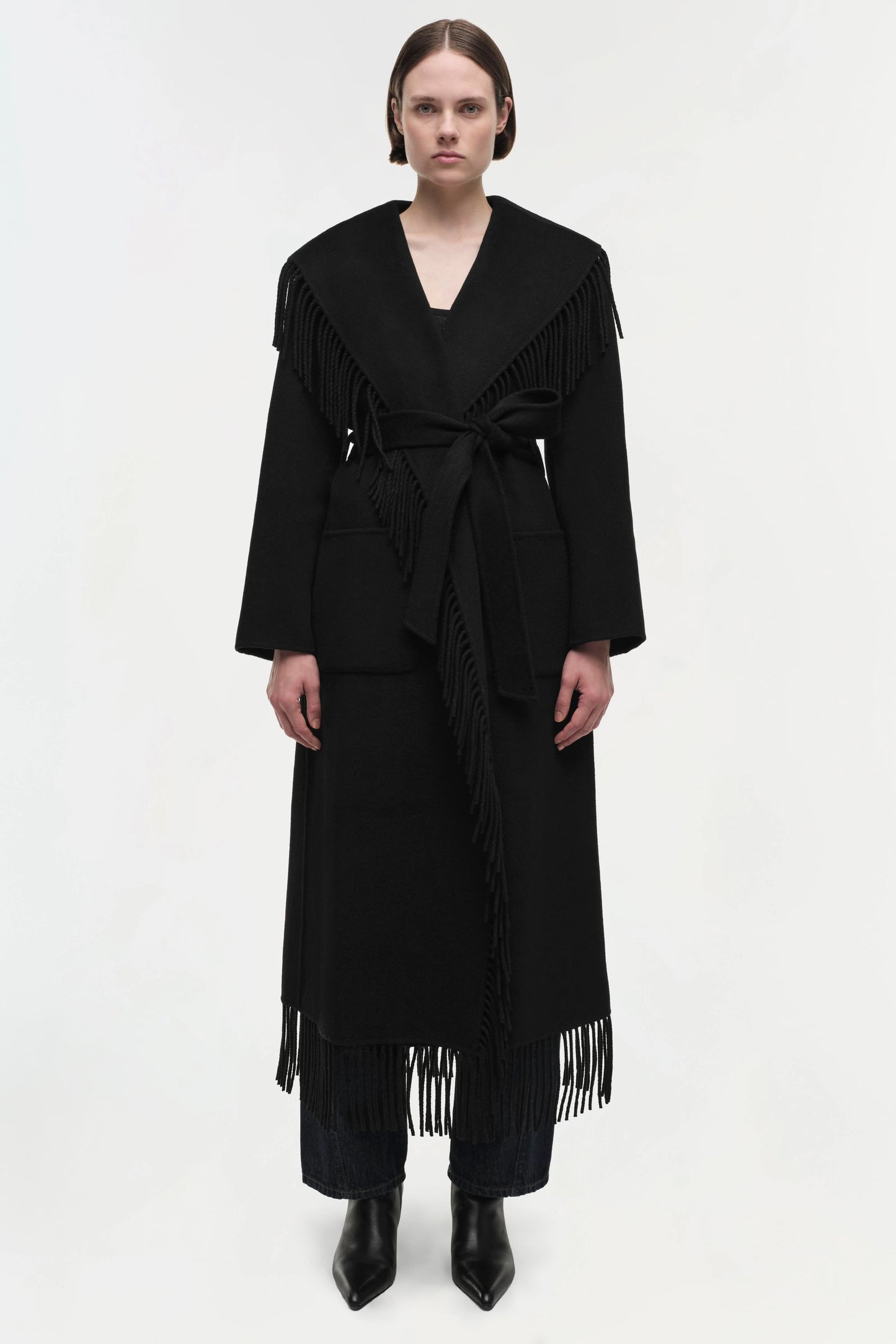 Carrie Fringe Robe Coat