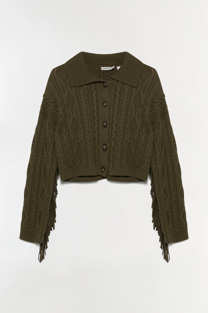 Virginia Wool Fringe Cardigan