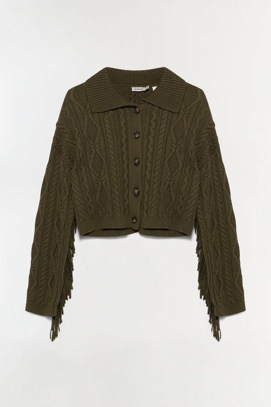 Virginia Wool Fringe Cardigan
