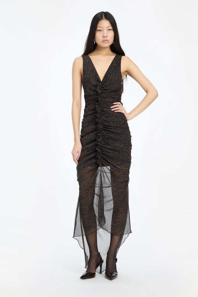 Ruched Midi Dress