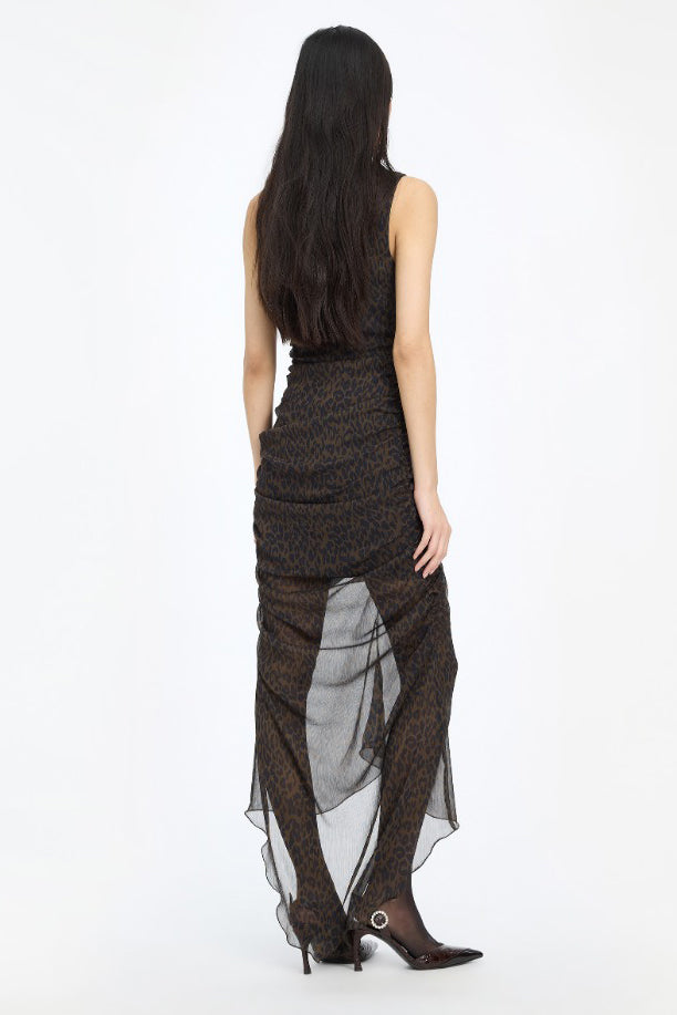 Ruched Midi Dress