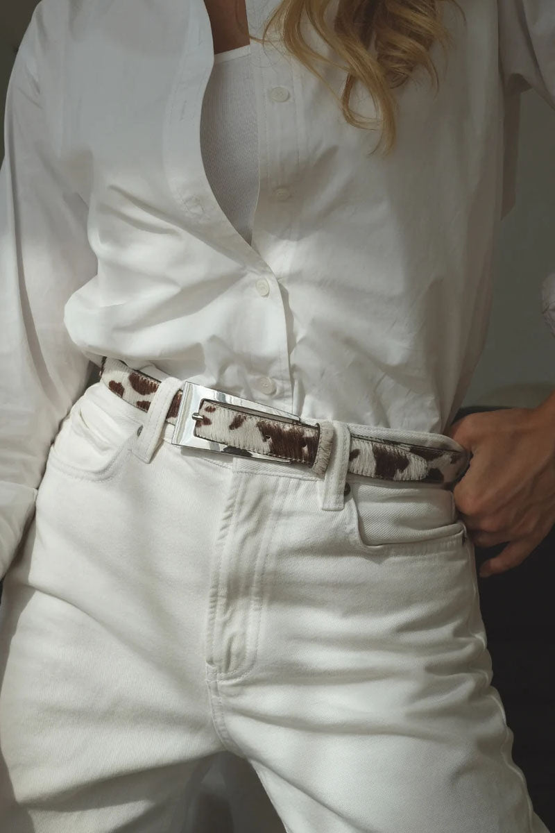 No. 10 Belt, Cow/Silver