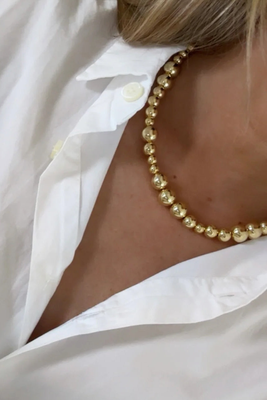 Mixed Big Ball Necklace