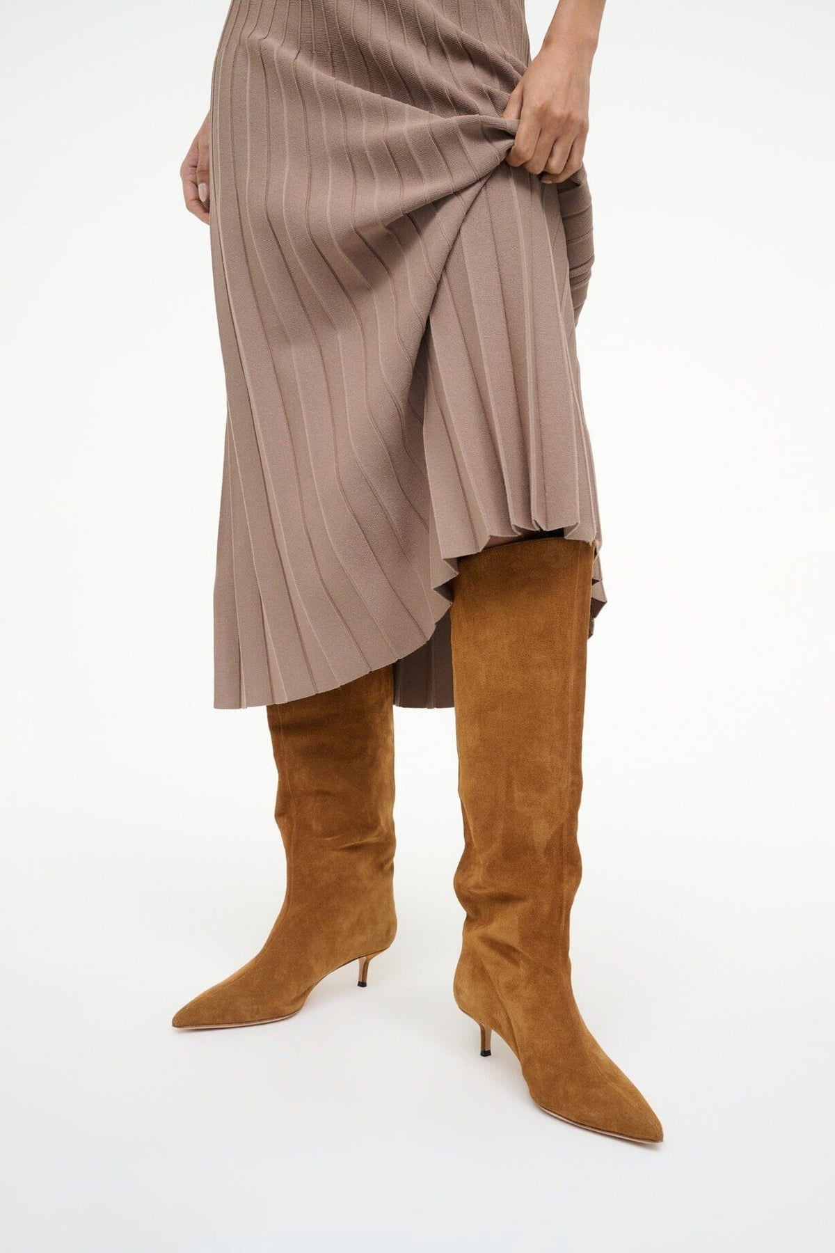 Sebastian Kitten Heel Boot, Tan