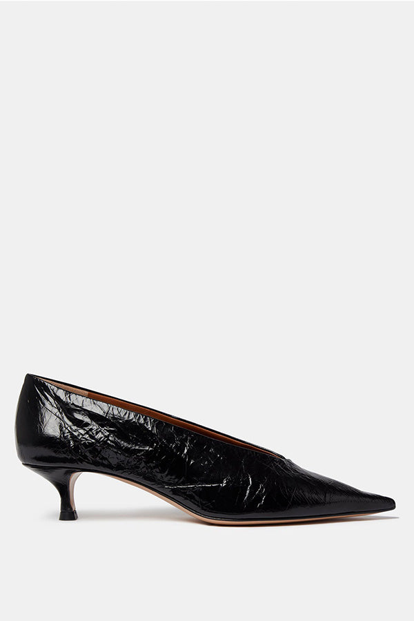 Babouche Kitten Heel, Black