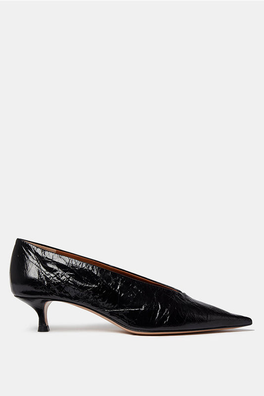 Babouche Kitten Heel, Black