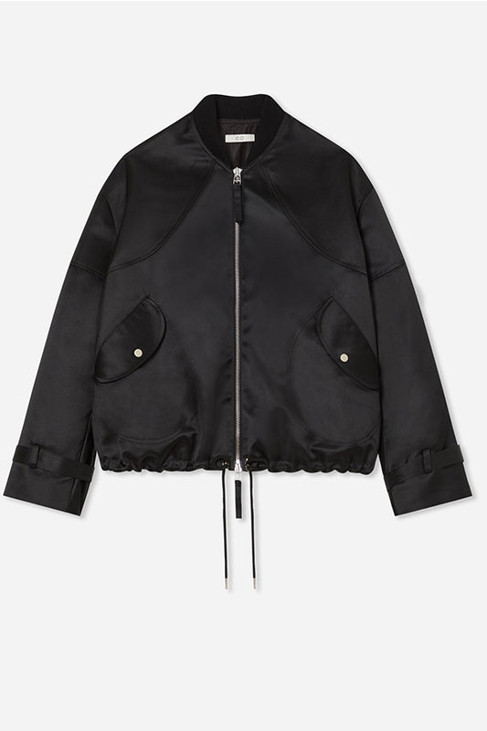 Sports Bomber in Duchess Satin