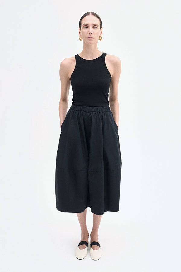 Full Skirt in Cotton Poplin