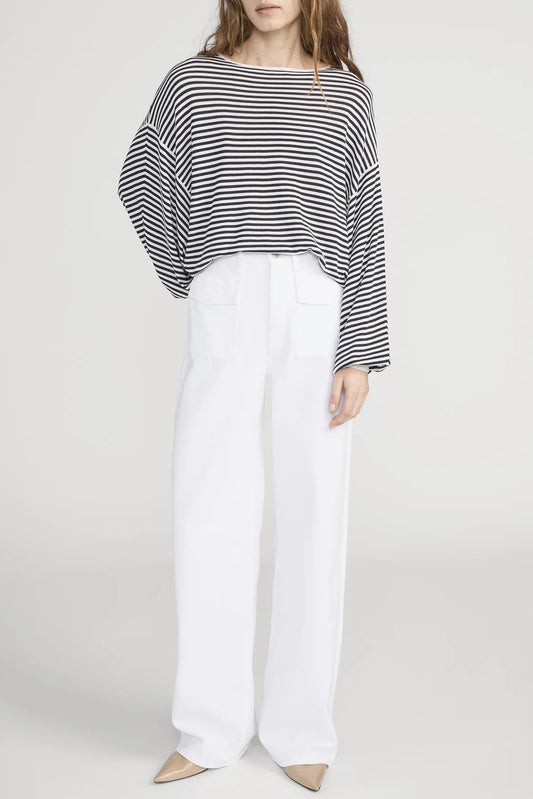 The Collegiate Pocket Jean, White