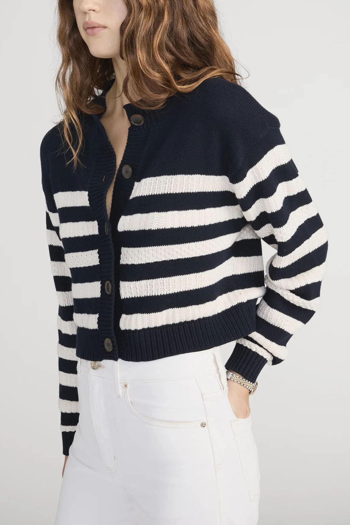 The Variation Femme Cardi, Navy Multi