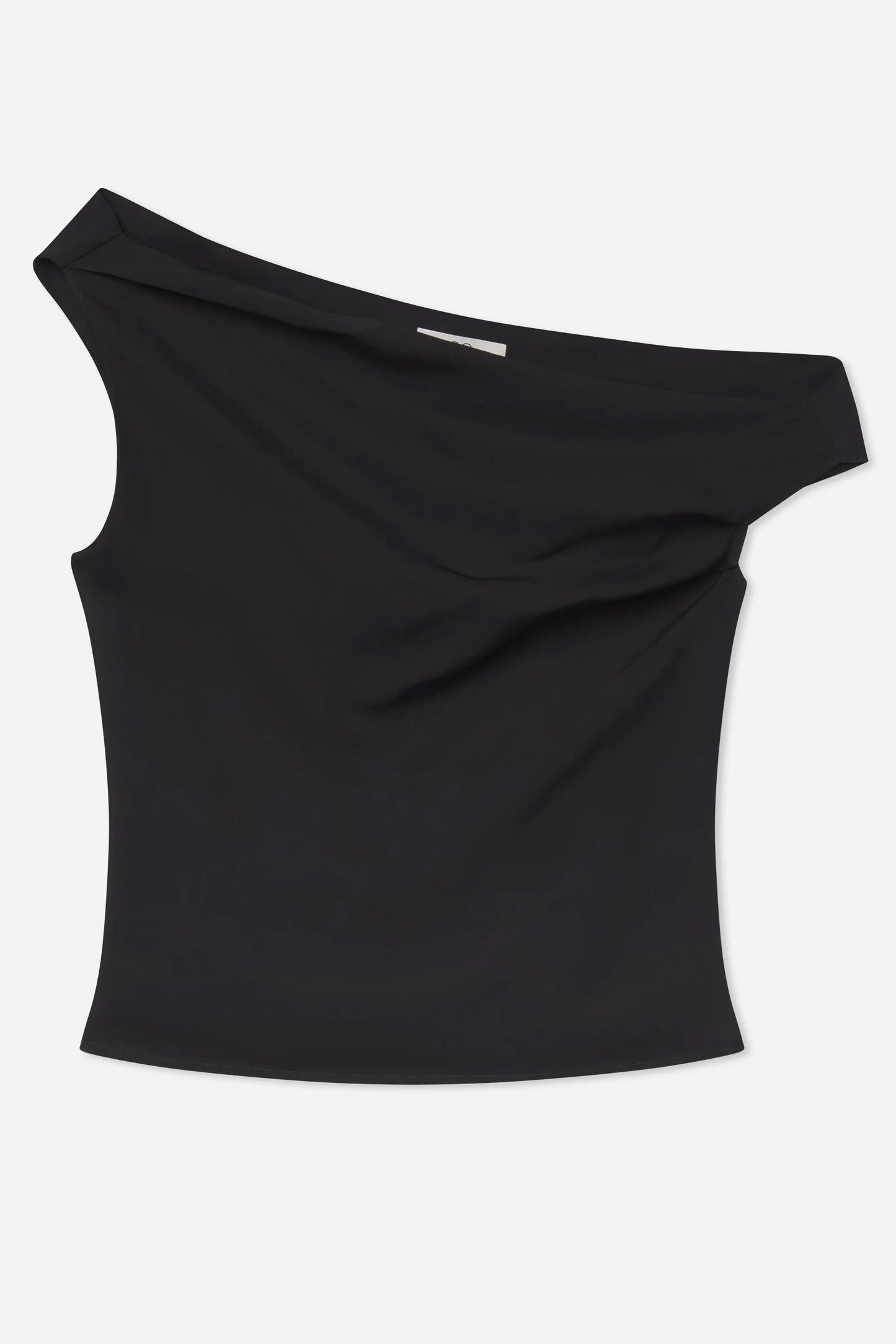 Draped Back Top in Viscose Silk