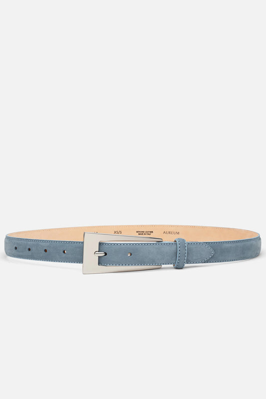 No. 10 Belt, Dusty Blue/Silver