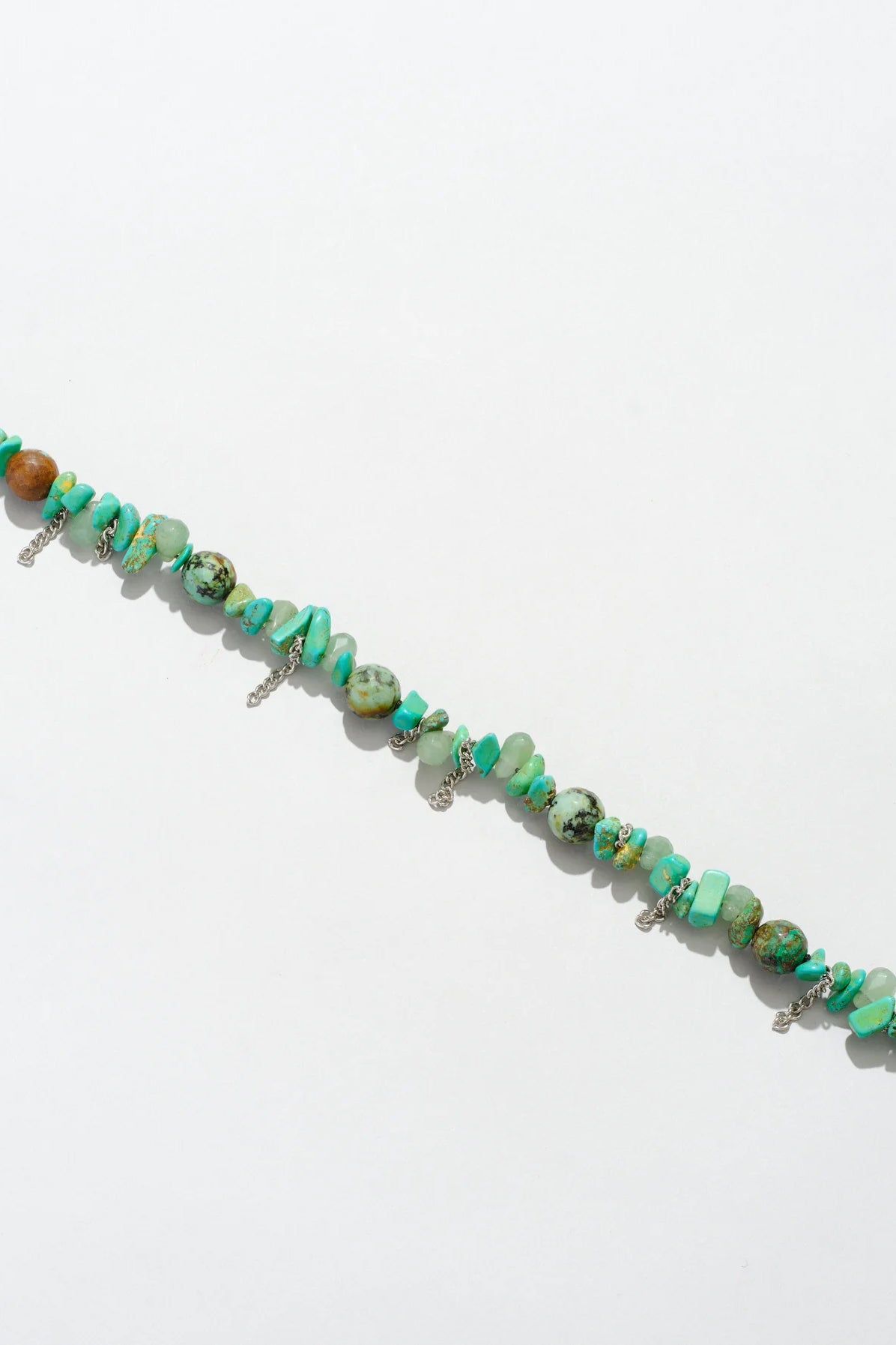 Stone and Fringe Wristlet, Turquoise