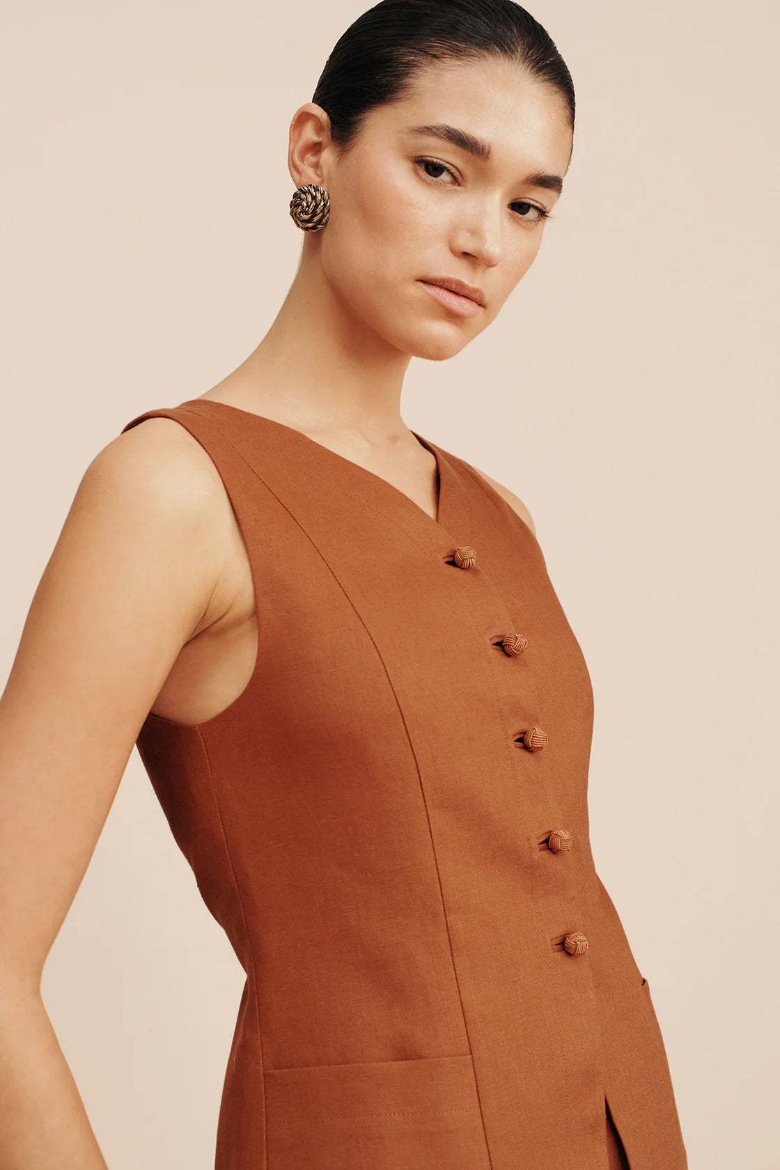 Lorenzo High Neck Vest