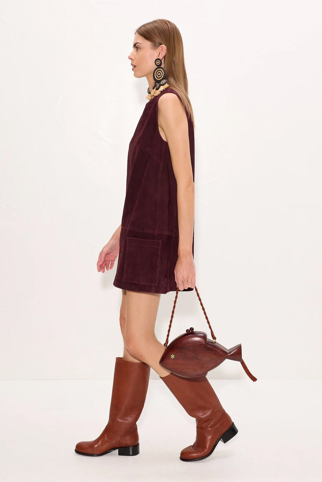 Delphine Suede Mini Dress