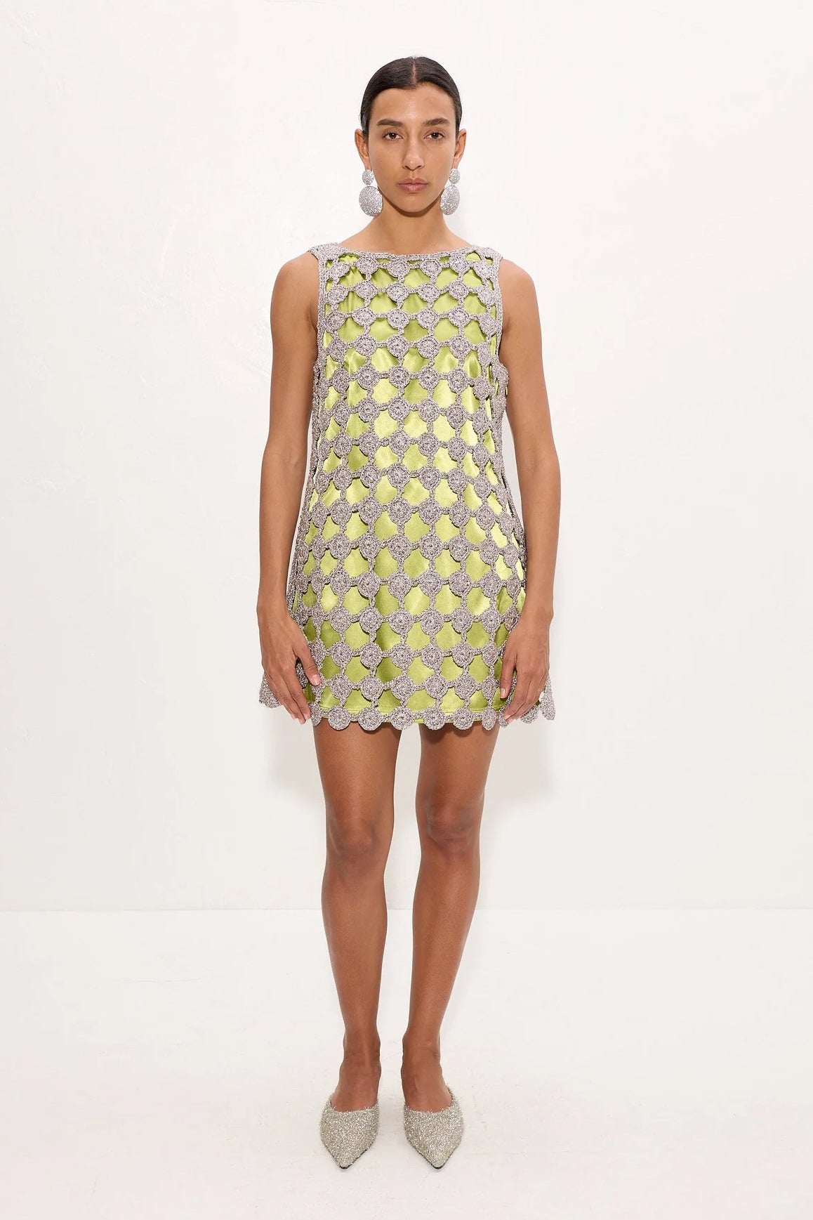 Sina Crochet Mini Dress