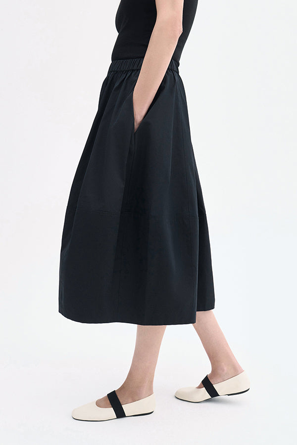 Full Skirt in Cotton Poplin