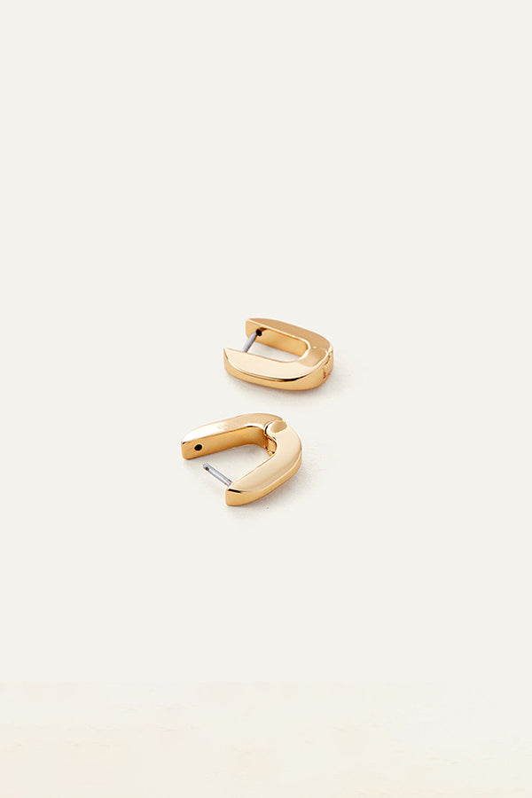 Teeni Toni Huggie Earrings, Gold