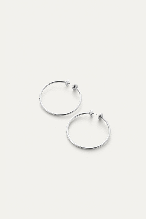 Icon Hoops in Silver, Small