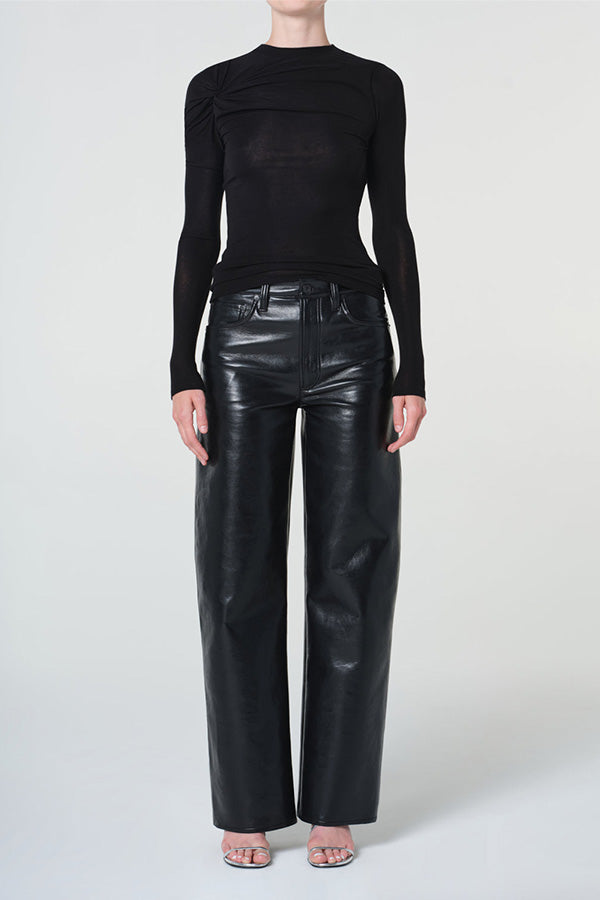 Arc Jean in Recycled Leather, Detox