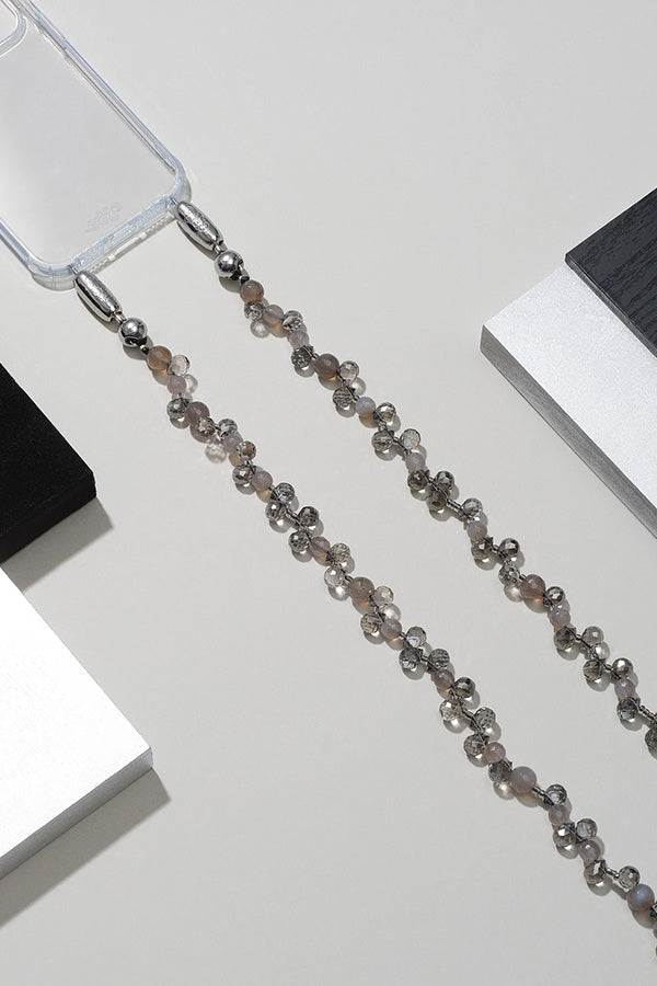 Faceted Crystal Crossbody, Black Diamond