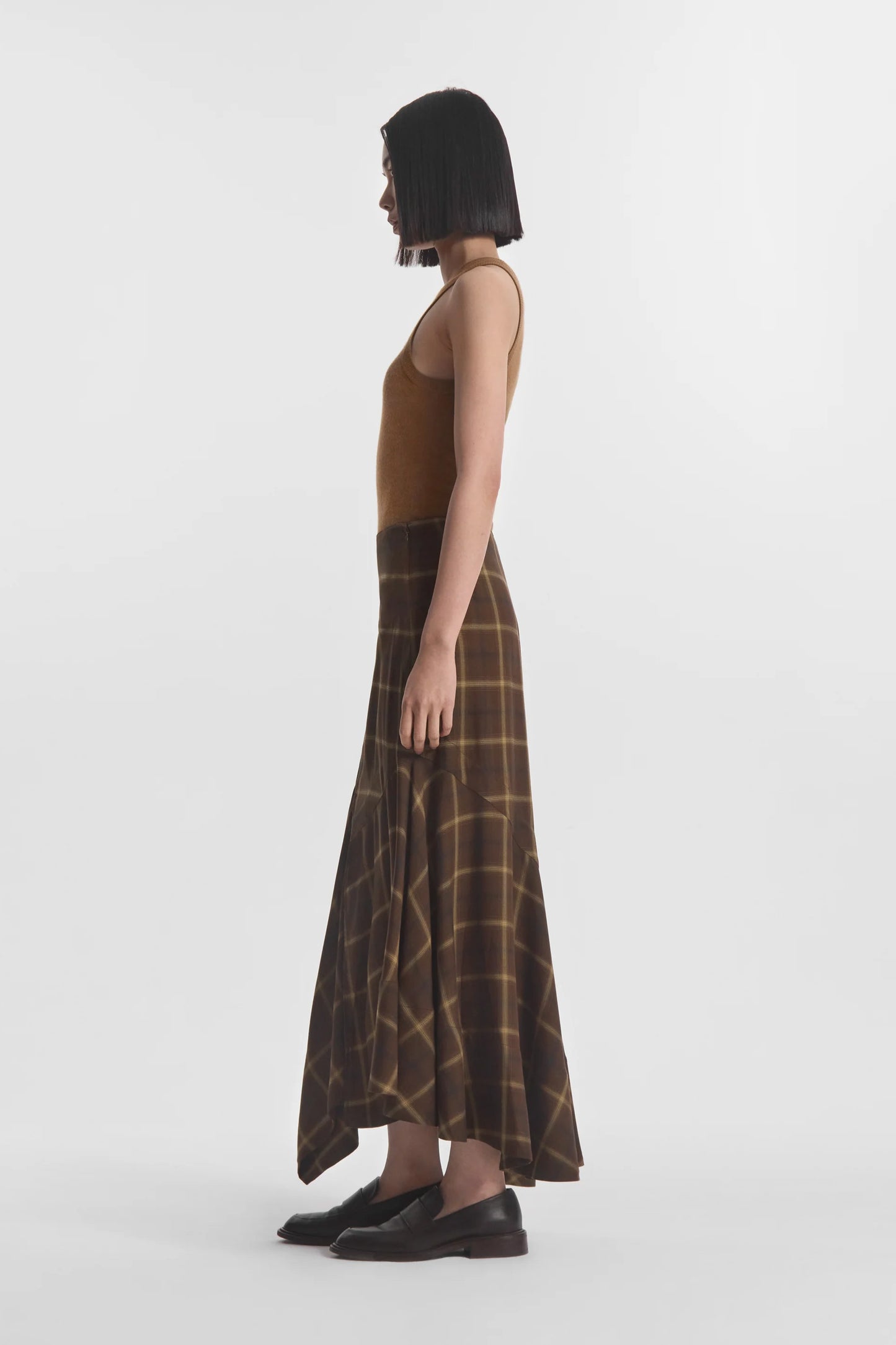 Tank Top in Fine Cashmere, Ginger