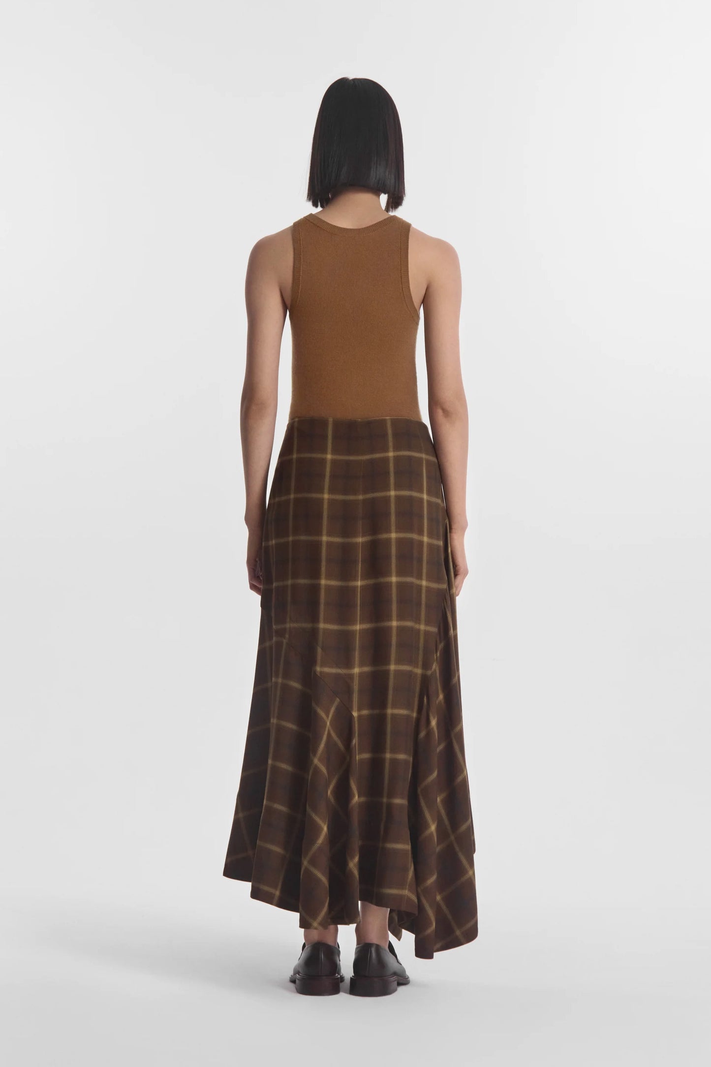 Tank Top in Fine Cashmere, Ginger