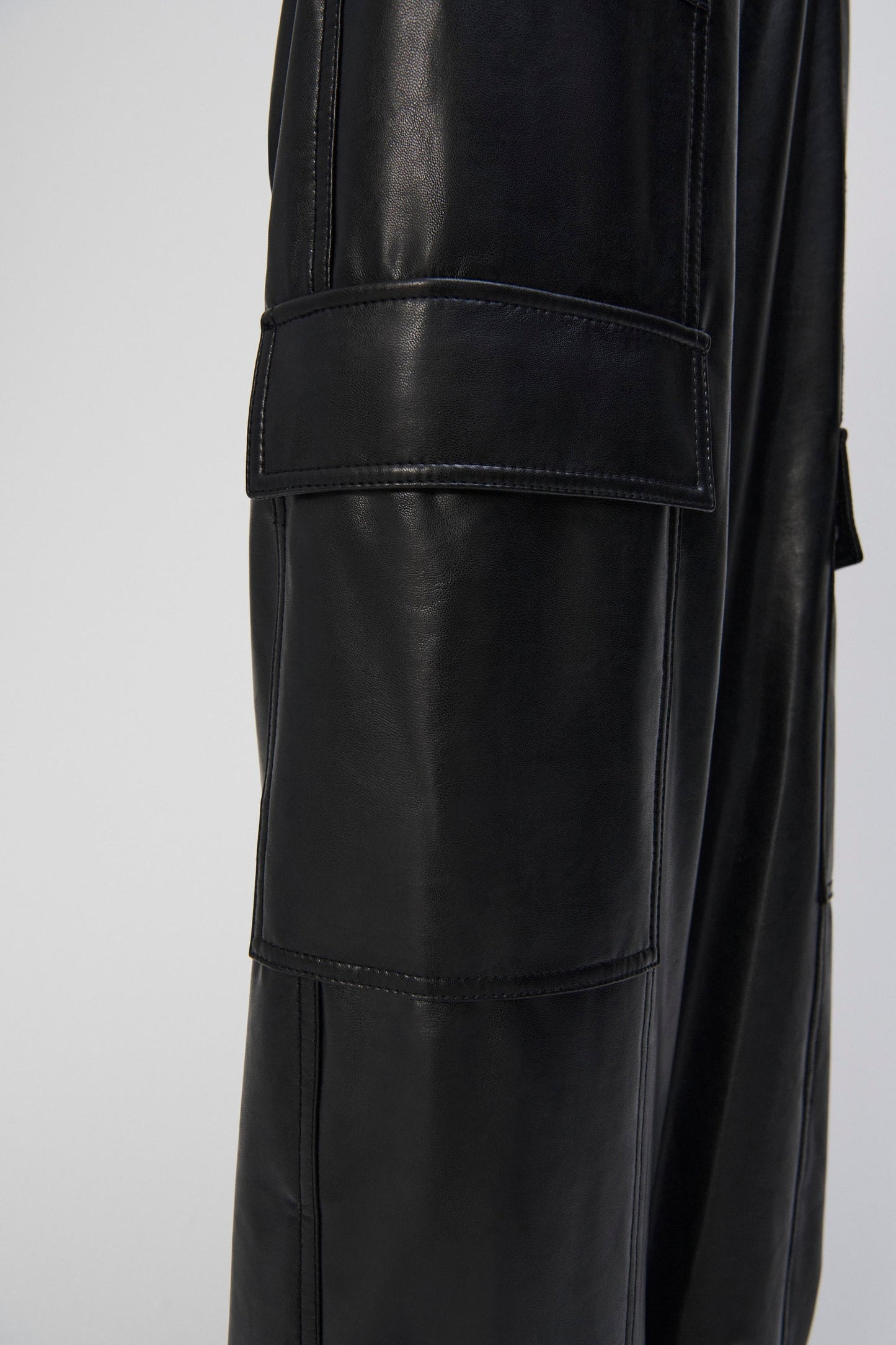 Sofia Vegan Leather Cargo Pant